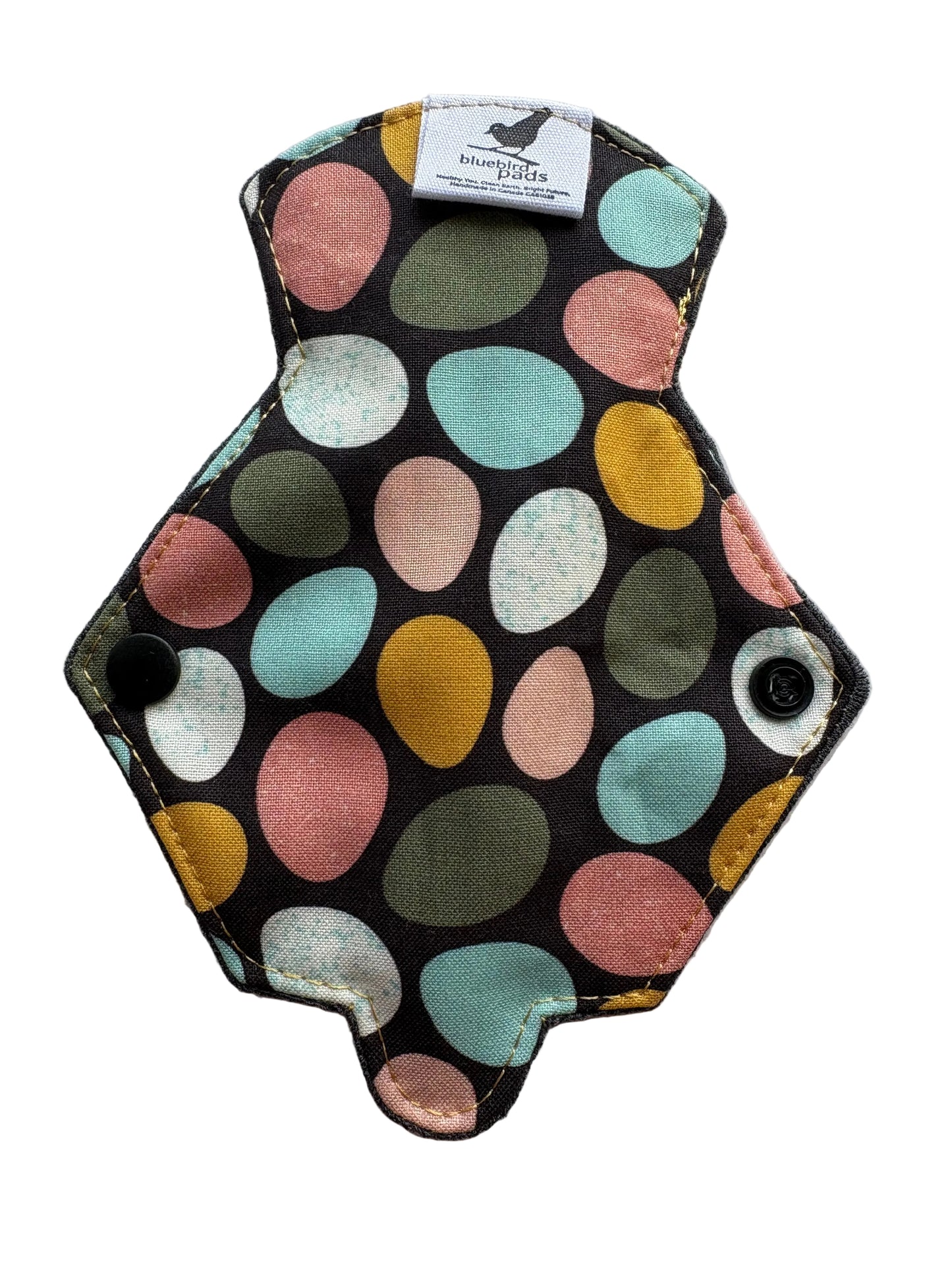 Organic Cotton Cloth Liner pad with colourful eggs pattern