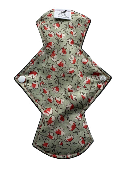 Antique Floral patterned cotton cloth period pad 