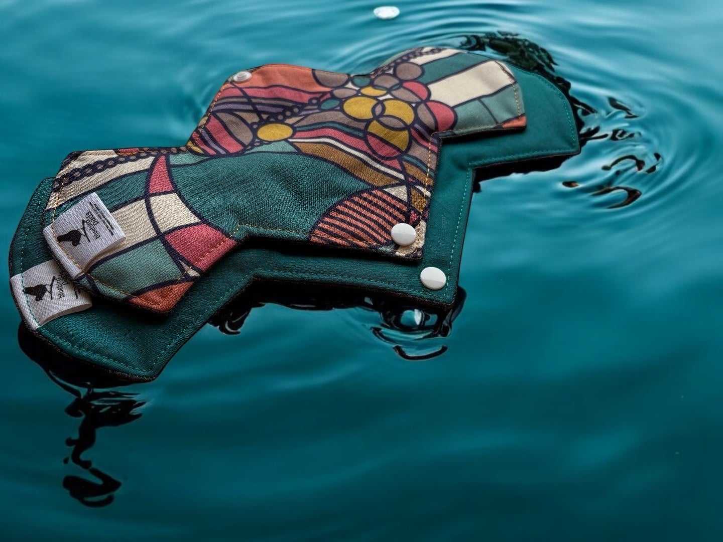 Organic Cloth Pads on water 