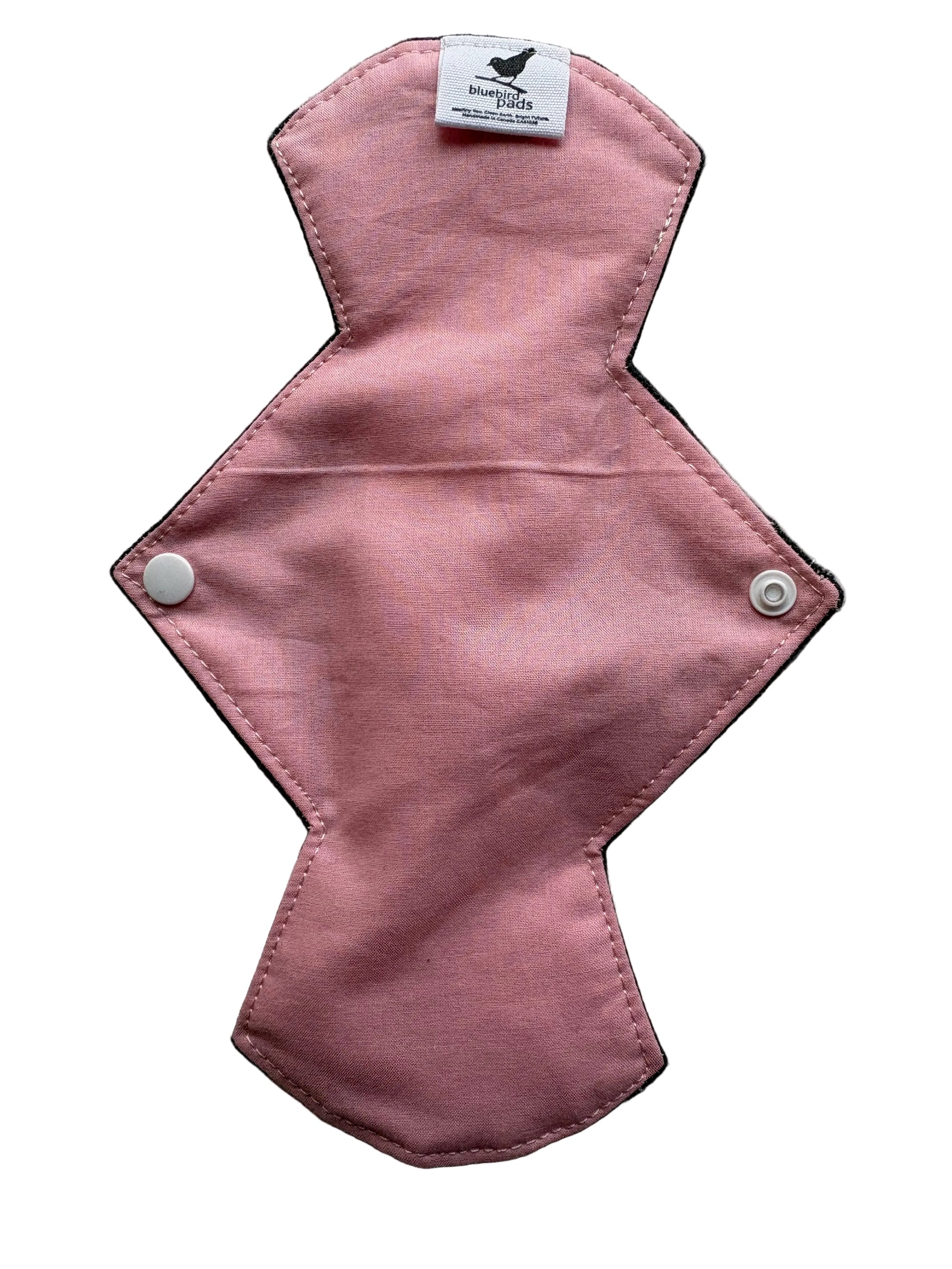 Pink reusable Organic Cotton Cloth pad for menstrual or bladder leaks