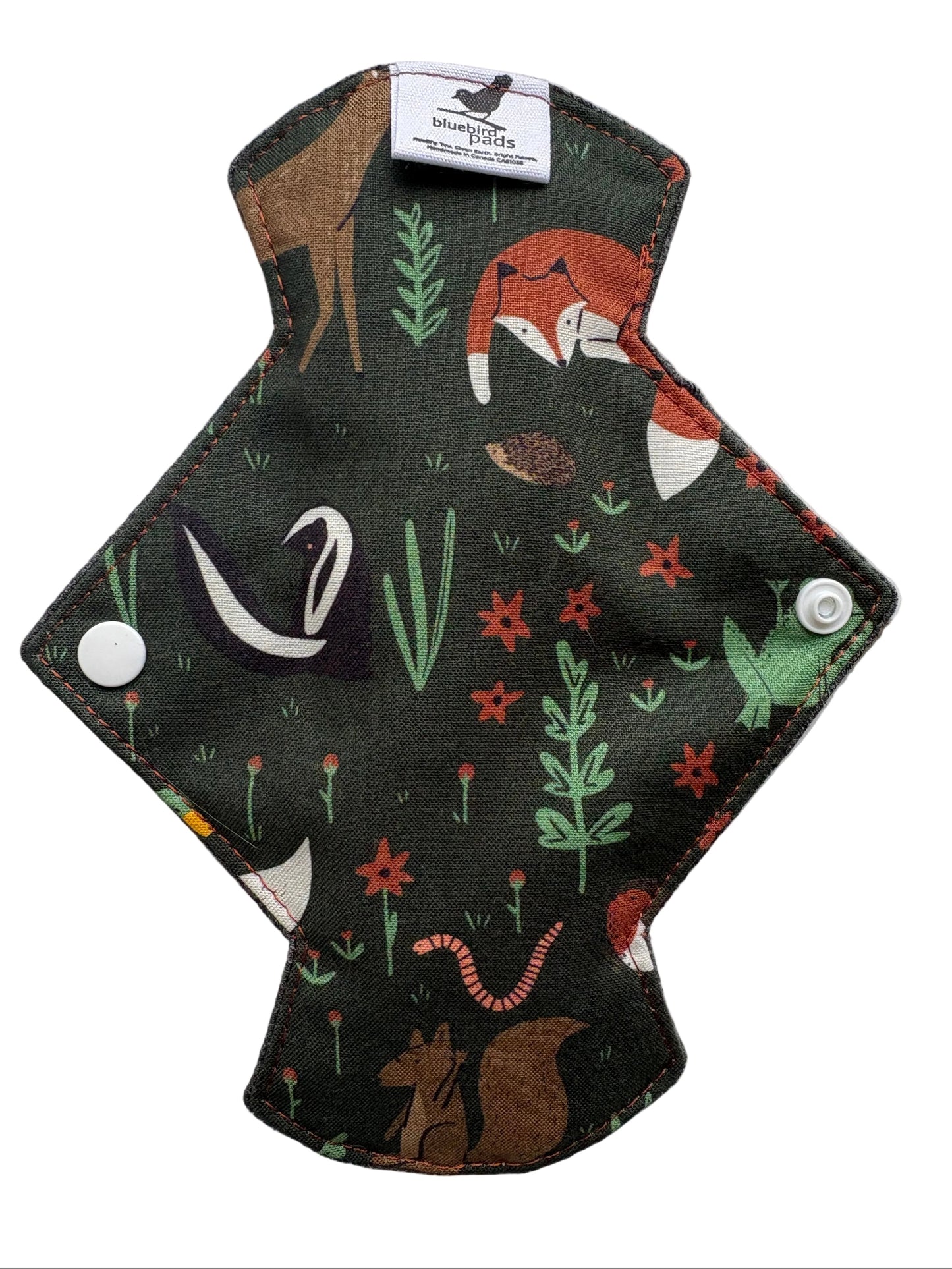 Reusable Cotton Pad with woodland creatures pattern