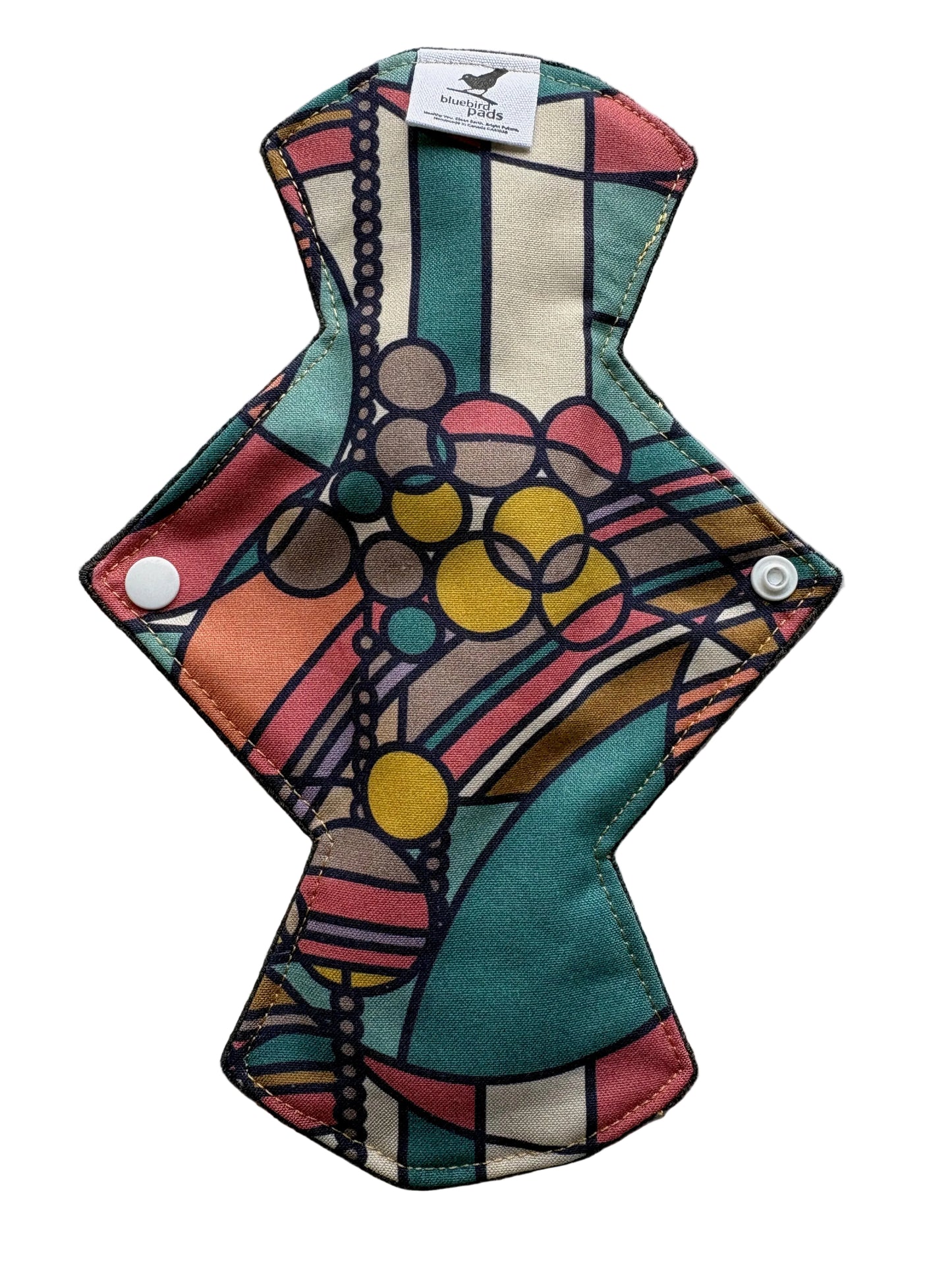 Stain Glass Dawn Organic Cotton  cloth pad for periods or incontinence 